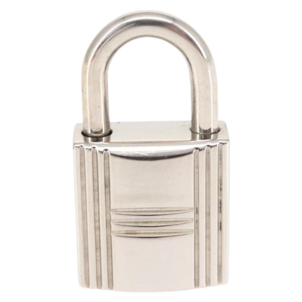 HERMES Cadena Padlock metal Silver Auth hk3165 - Picture 2 of 6